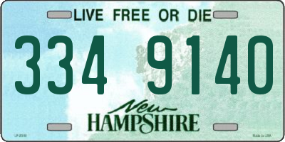 NH license plate 3349140