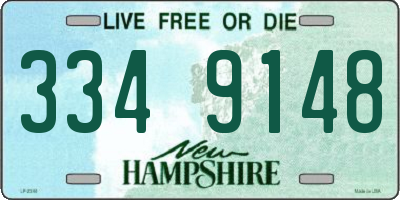 NH license plate 3349148