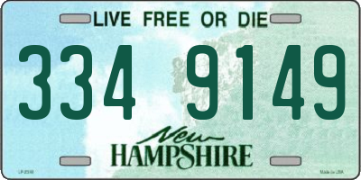 NH license plate 3349149