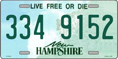 NH license plate 3349152