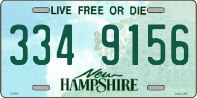 NH license plate 3349156