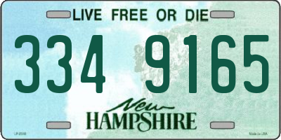 NH license plate 3349165