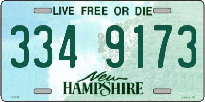 NH license plate 3349173