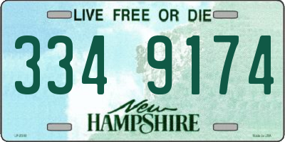 NH license plate 3349174