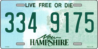 NH license plate 3349175