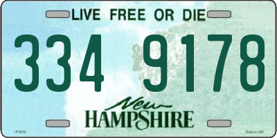 NH license plate 3349178