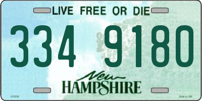 NH license plate 3349180
