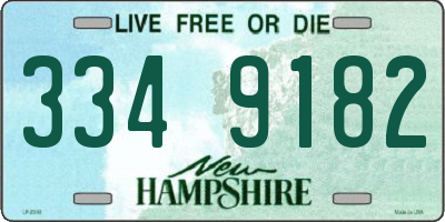 NH license plate 3349182