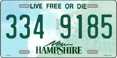 NH license plate 3349185