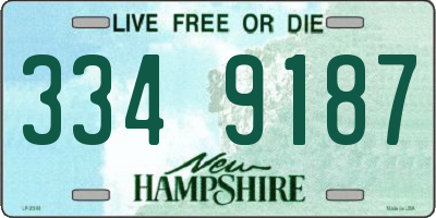 NH license plate 3349187