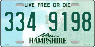 NH license plate 3349198