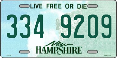 NH license plate 3349209