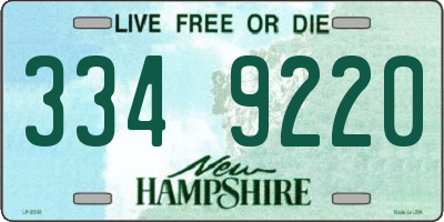 NH license plate 3349220