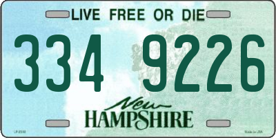 NH license plate 3349226