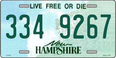 NH license plate 3349267