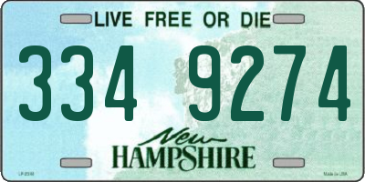 NH license plate 3349274