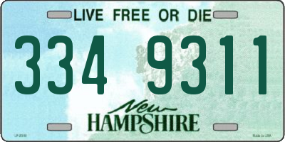 NH license plate 3349311