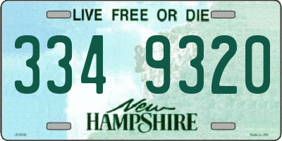 NH license plate 3349320