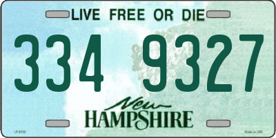 NH license plate 3349327