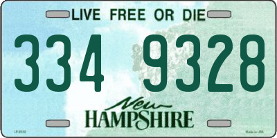 NH license plate 3349328