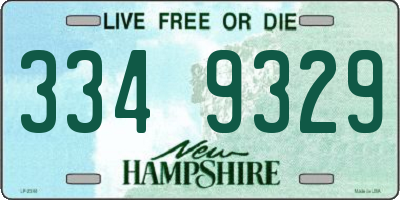 NH license plate 3349329