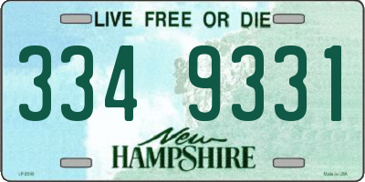 NH license plate 3349331