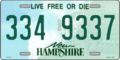 NH license plate 3349337