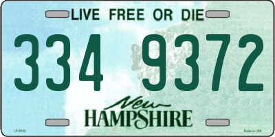 NH license plate 3349372