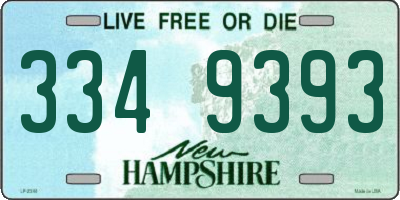 NH license plate 3349393