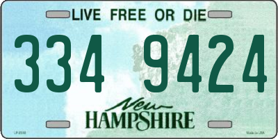 NH license plate 3349424