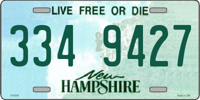NH license plate 3349427