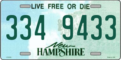 NH license plate 3349433