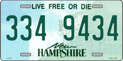 NH license plate 3349434