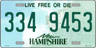 NH license plate 3349453