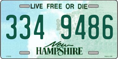 NH license plate 3349486
