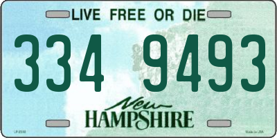 NH license plate 3349493