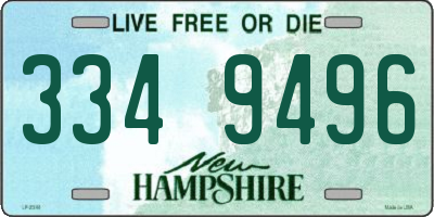 NH license plate 3349496