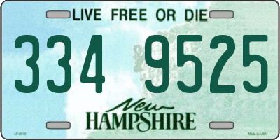 NH license plate 3349525