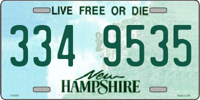 NH license plate 3349535