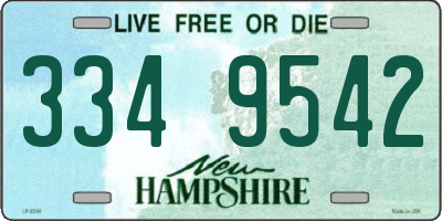 NH license plate 3349542