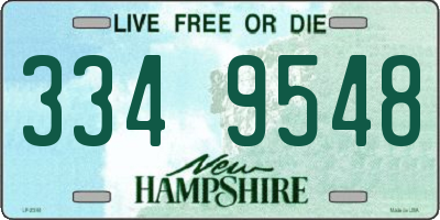 NH license plate 3349548