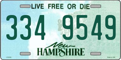 NH license plate 3349549