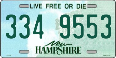 NH license plate 3349553