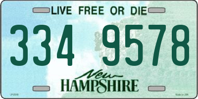 NH license plate 3349578