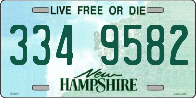 NH license plate 3349582