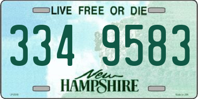 NH license plate 3349583
