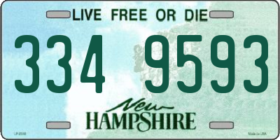 NH license plate 3349593