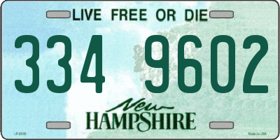 NH license plate 3349602