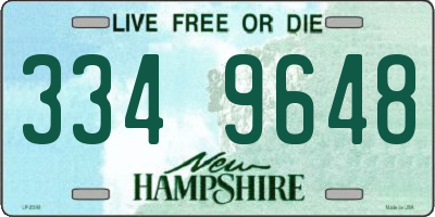 NH license plate 3349648