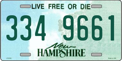 NH license plate 3349661